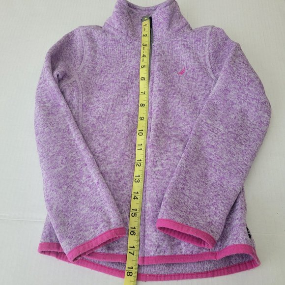 Nautica Girl's Purple Jacket with Pink Trim - Size 6 - Picture 8 of 13